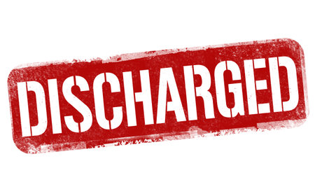 Discharged grunge rubber stamp on white background, vector illustrationのイラスト素材