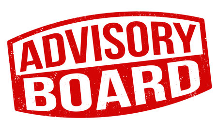 Advisory board grunge rubber stamp on white background, vector illustrationのイラスト素材