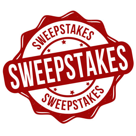 Sweepstakes grunge rubber stamp on white background, vector illustrationのイラスト素材