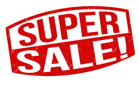 Super sale grunge rubber stamp on white background, vector illustrationのイラスト素材