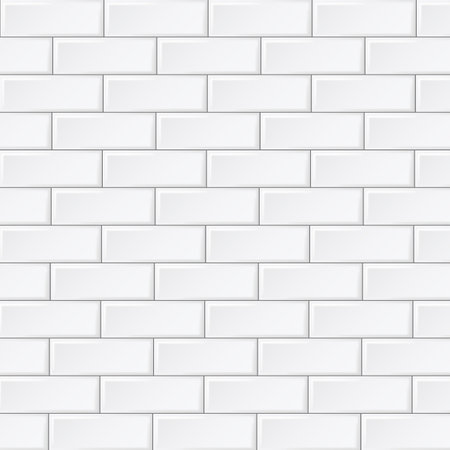 Ceramic white tiles as background, vector illustrationのイラスト素材