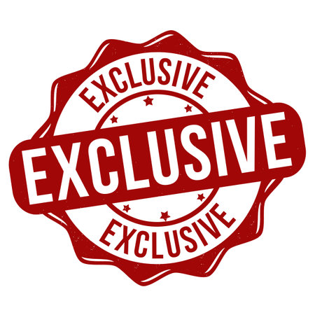 Exclusive grunge rubber stamp on white background, vector illustrationのイラスト素材