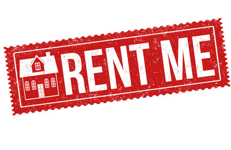 Rent me grunge rubber stamp on white, vector illustrationのイラスト素材