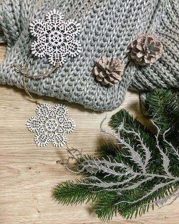 Christmas beautiful decorationsの写真素材