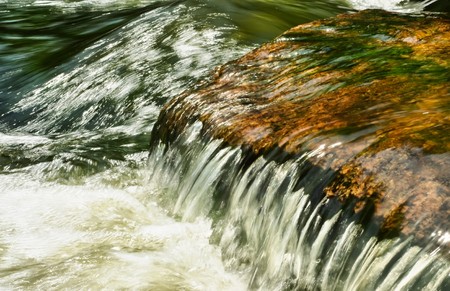 Fast flowing waterの写真素材
