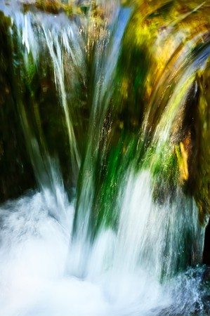 Fast flowing waterの写真素材