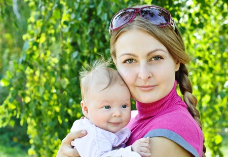 Baby and motherの写真素材