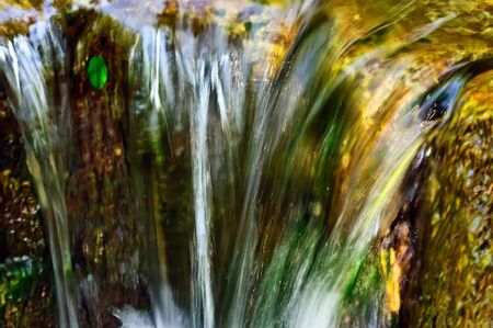 Fast flowing waterの写真素材