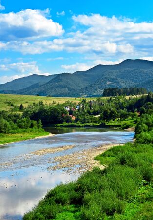 Mountain summer landscapeの写真素材