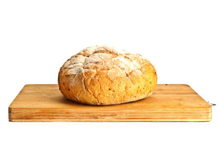 Fresh round breadの写真素材