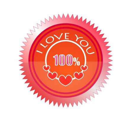 100% Love Stampのイラスト素材