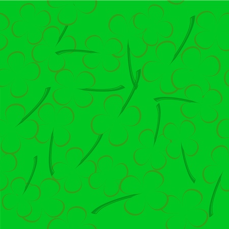 seamless pattern with clover leavesのイラスト素材