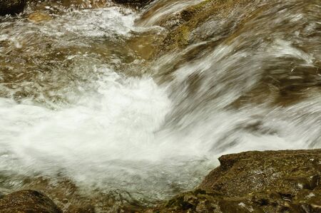 Fast flowing water