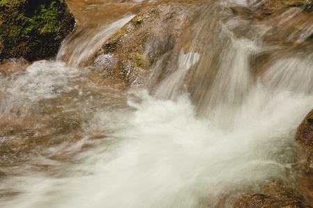 Fast flowing water