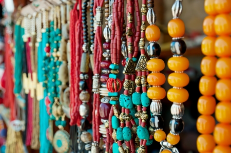 Jewelry at market in Mtsheta, the tourist capital of Georgiaの写真素材