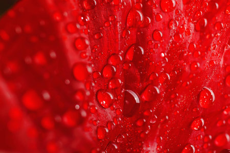 Poppy petal macroの写真素材