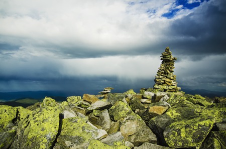 Carpathian mountain landscapeの写真素材