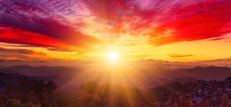 Amazing mountain landscapeの写真素材