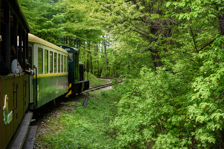 Sightseeing Train in Miskolcの写真素材
