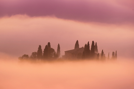 Sunrise in Italyの写真素材