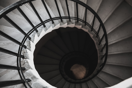 Spiral staircase viewの写真素材
