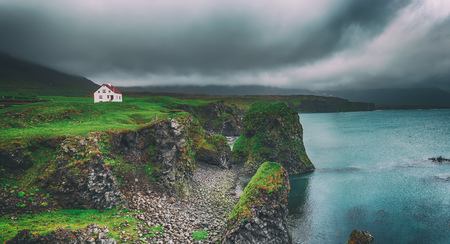 Lonely icelandic houseの写真素材