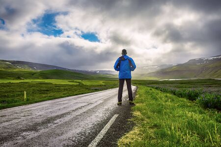 Man on the road