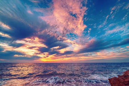 Sunset at sea