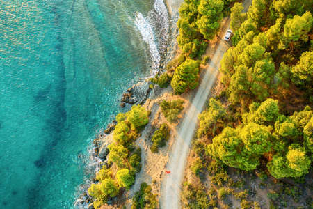 Summer travel landscapeの写真素材