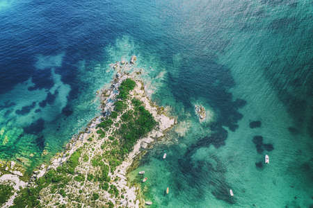 Halkidiki from Above, Greeceの写真素材