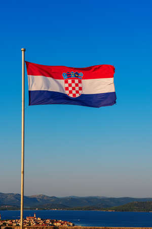 Croatia national flagの写真素材