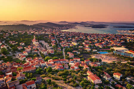 Top view of the Zadar, Croatia.