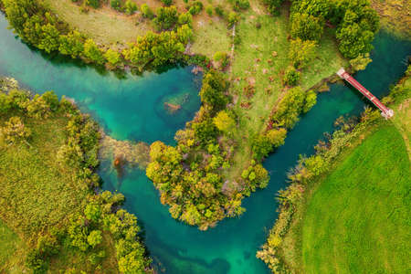 Rural summer sunset in Croatiaの写真素材