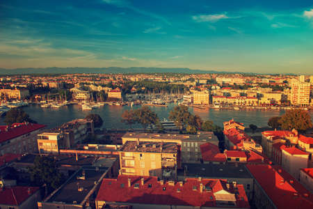 Top view of the Zadar, Croatia.の写真素材