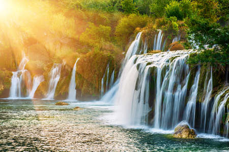 Waterfalls at Krkaの写真素材