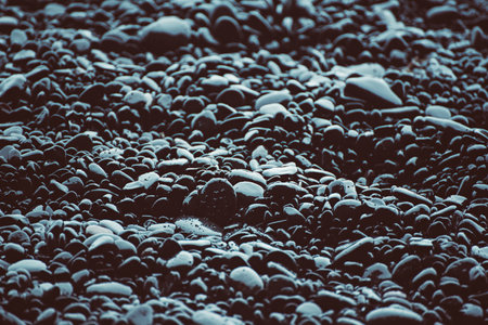 Black pebbles background
