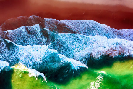 Abstract ocean waves background