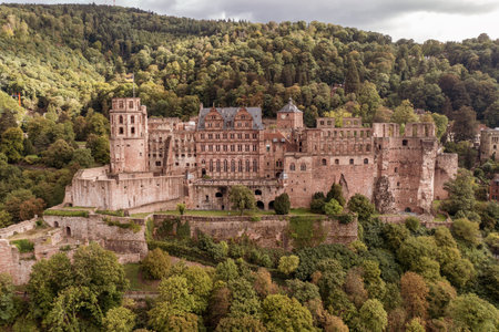 The castle ruin in Heidelberg, Baden Wuerttemberg, Germany, travel destination