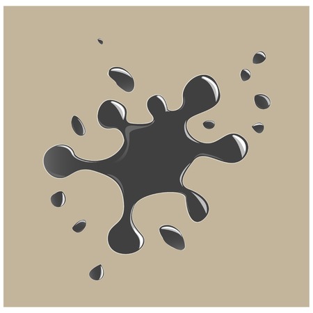 dark blot, oil splash on light backgroundのイラスト素材