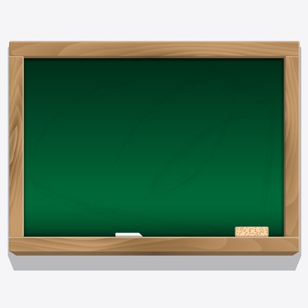 Class board with chalk vector. Eps 10.のイラスト素材