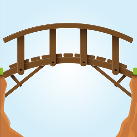 Vector illustration  Bridge のイラスト素材