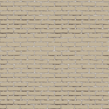 Seamless white brick wall - background pattern for continuous replicate.のイラスト素材