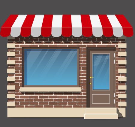 Store icon. Shop Flat design.のイラスト素材