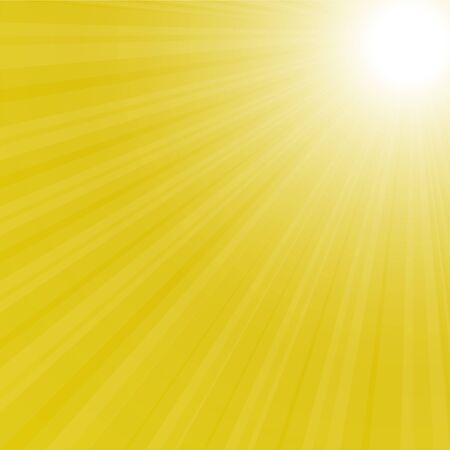 sunburst background vector illustration yellow skyのイラスト素材