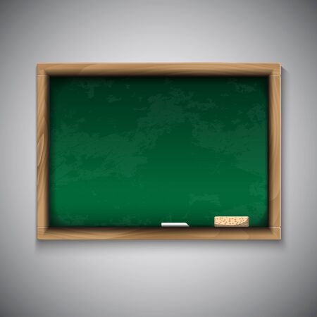 Realistic blackboard on light grey backgroundのイラスト素材