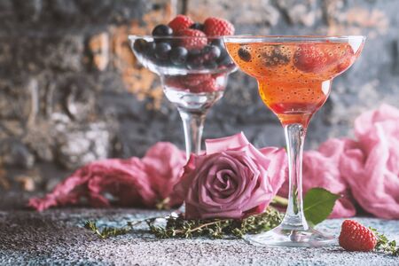 Fresh berry drinkの写真素材