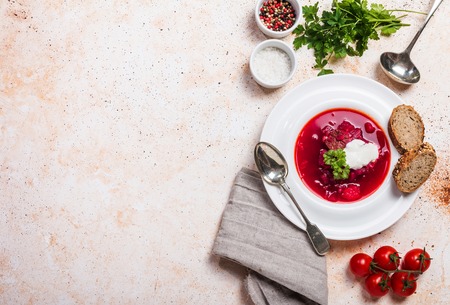 Russian soup - red borscht
