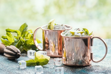 Moscow mule cocktailの写真素材