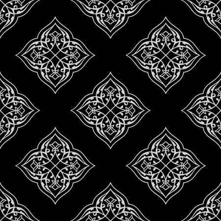 Oriental seamless pattern of mandalas.のイラスト素材