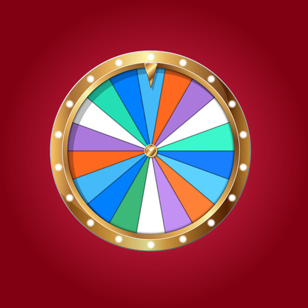 Wheel of fortune isolatedのイラスト素材